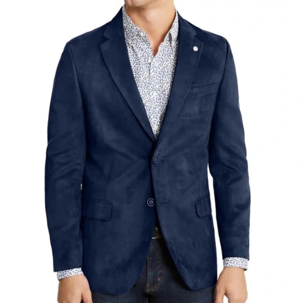 NAUTICA FAUX-SUEDE SPORT COAT 46R